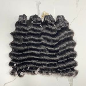 Cabello virgen camboyano Color negro natural Cutícula alineada Estilo de onda suelta para mujeres negras - Product Image 1