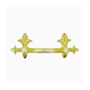 <span class=keywords><strong>Maniglie</strong></span> per Cofano Funebre in Ottone Anticato Ornato, in Lega di Zinco, con Barra Mobile, Placcate Oro, Forniture Funerarie, Stile Americano - Product Image 5