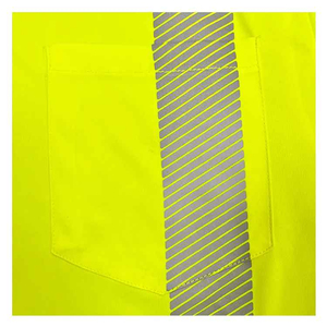 T-shirt de travail respirant et imperméable haute visibilité avec logo personnalisé, motif réfléchissant, bleu sécurité, couleurs personnalisées, vente en gros - Product Image 4