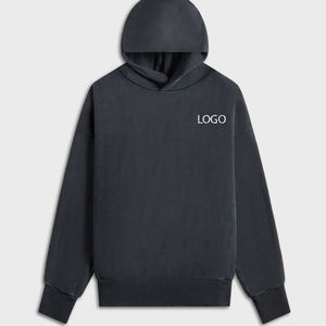 Sweat à capuche uni pour homme de haute qualité à prix abordable, avec logo personnalisable, manches longues et capuche, style décontracté - Product Image 1