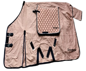 Alfombrilla ecuestre de verano personalizada, juego de alfombras de caballos de Kanpur, India, tela de nailon de calidad para equitación equina - Product Image 1