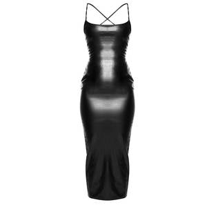 Women Design Long Real <b>Leather</b> Corset Dress <b>Sexy</b> Fetish Evening Clubwear Wholesale Manufacturer High Quality <b>Leather</b> Dress - Product Image 1