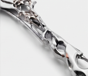 Ensemble de couverts de luxe en acier inoxydable plaqué argent, 4 pièces (fourchette, cuillère, couteau), lavable au lave-vaisselle, pour usage domestique - Product Image 2