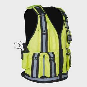 Golden Weather Men's Tactical <b>Hi</b>-Viz Polyester <b>Jacket</b> <b>Dog</b> Handler Reflective Safety Guard Uniform - Product Image 3