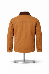 แจ็คเก็ตผู้ชายรุ่น High Version Main Line Detroit Winter ห้าสี ผ้าแคนวาสบางสไตล์วินเทจ กันลม ซิปหน้า โลโก้ - Product Image 3