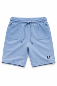 Pantalones Cortos Deportivos Casuales de Algodón Azul Claro con Cordón Ajustable para Hombre, para Múltiples Ocasiones, Entrenamiento, Ropa de Descanso, Pedido Personalizado OEM - Product Image 4