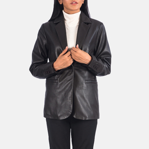 Vestes tendance de qualité supérieure, élégantes et sur mesure, grandes tailles pour femmes, 100% cuir de vache véritable, vestes pour femmes 2026 - Product Image 1