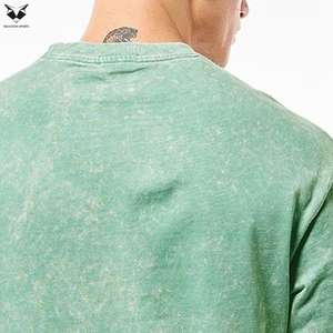 T-shirts Basiques Streetwear Couleur Unie 2026 – T-shirt Oversize Vintage Délavé à l'Acide pour Homme en Coton – Vêtements Décontractés Amples et Confortables - Product Image 4