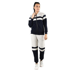 Women's Comfortable Two-Piece <b>Zip</b>-Up Hoodie and <b>Jogger</b> Tracksuit Set for Casual Athletic Wear and Gym Fitness - Product Image 1
