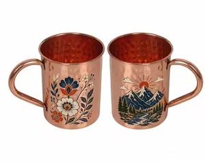 Tazas de Cobre Vintage Lisas con Asa de Latón, Tazas de Cerveza Antiguas, Moscow Mule, Accesorios Personalizados para Hotel y Hogar, Historia Ayurvédica - Product Image 6
