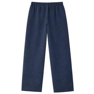 Ensemble veste et pantalon de jogging côtelés marron délavé à col montant zippé pour homme – Style décontracté en coton, streetwear et tenue de sport - Product Image 4