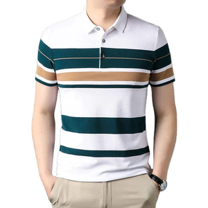 เสื้อโปโลแขนสั้นผู้ชายคุณภาพสูง OEM โลโก้สั่งทำ ผ้าฝ้ายพรีเมียม ทันสมัย สวมใส่สบาย แบรนด์ส่วนตัว - Product Image 4