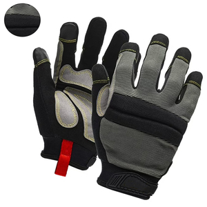 Heavy Duty Men's Mechanic Work Leather Safety <b>Gloves</b> With Excellent Grip <b>Touch</b> Screen Outdoor Mechanical Working <b>Gloves</b> - Product Image 2