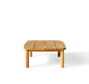 Mesa de Centro de Madera de Teca Sólida para Exteriores, Mesa Baja Minimalista para Jardín, Patio, Terraza, Balcón, Villa, Resort, Hotel - Product Image 2