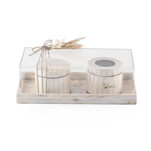 Produit phare : Ensemble Mabkhar luxueux avec incrustation de nacre, coffret cadeau pour le Ramadan et l'Aïd, fabriqué à la main au Vietnam - Product Image 4