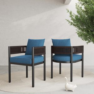 <b>Dining</b> <b>Chair</b> Set of 2, <b>Rustic</b> Wooden Kitchen <b>Chairs</b> with Backrest, Farmhouse <b>Dining</b> <b>Chairs</b> for Kitchen, Industrial Style <b>Chair</b> - Product Image 4