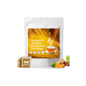 Turmeric Ginger Cinnamon Tea & Turmeric, Ginger and Cinnamon <b>Blended</b> Herbal Tea Bags - Product Image 5
