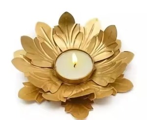 Portavelas Decorativo de Metal para Velas de Té, Portavelas Votivas Premium para Mesa de Comedor, Dormitorio, Sala de Estar, Eventos, Festivales, Decoración - Product Image 1