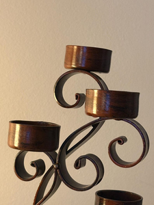 Designer Iron Metal <b>Candle</b> Holder with Durable Light Weight Holder 5 Tier for Home Decor, Gifting and Special Occasions - Product Image 4