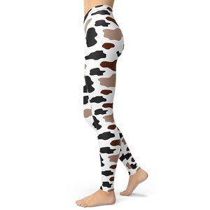 Offre Spéciale Leggings imprimés personnalisés Sport entraînement Fitness Gym Yoga Leggings pour femmes conception taille haute 100% coton - Product Image 4