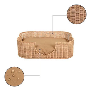 Una vibra natural para tu mascota que ofrece a tu compañero peludo un lugar cómodo para descansar: cama de ratán para mascotas - Product Image 5