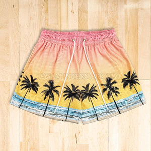 Shorts en maille sublimée de style unique en gros, prix bas, fabriqués au Pakistan - Product Image 2