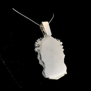 จี้พระเยซูประดับเพชรโมอิสซาไนต์ สร้อยคอเงินแท้ 925 ชุบทองคำขาว สไตล์ฮิปฮอป เครื่องประดับคริสเตียน - Product Image 4