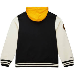 Veste universitaire unisexe personnalisée en molleton 100 % coton avec logos brodés, style décontracté pour l'école et la mode, vente en gros - Product Image 6