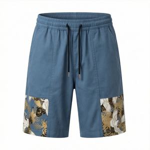 Pantalones Cortos Deportivos para Hombre, Precio Económico, para Gimnasio, Entrenamiento, Fitness, con Estampado, de Poliéster - Product Image 1