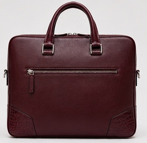 Gravs Sacoche pour ordinateur portable en cuir véritable pour homme, style vintage, sac messager professionnel, léger, durable, de luxe, été - Product Image 3