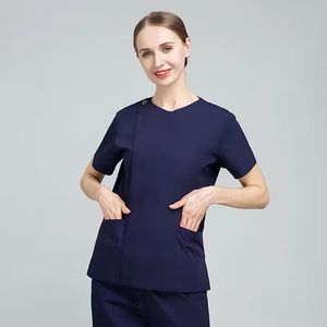 Nursing Uniform <b>Sets</b> for Women Men Scrubs <b>Set</b> Nurse Uniforms for Hospital <b>Doctor</b> Top Medical Special Fabric Anti-Static Function - Product Image 2