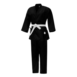 Kimono de karaté OEM personnalisé de haute qualité, noir, léger, uniforme d'étudiant, haut et pantalon croisés, fabricant en gros - Product Image 4