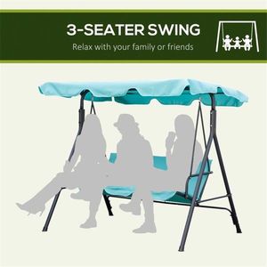 3 Seat Outdoor Patio Swing Chair for Comfort and Leisure - Product Image 6