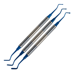 Juego de 3 Pulidores Dentales Manuales de Bola, Instrumentos de Restauración Dental de Material Plástico Compuesto, con Mango Ergonómico Azul - Product Image 2