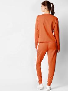 Custom Manufacturer Two Piece Set Skinny Sweatsuit Cropped Distressed Zip Up <b>Hoodie</b> And Sweatpants Jogger Set Women Tracksuit - Product Image 4