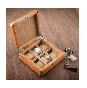 Boîte à montre en bois au design classique pour hommes, personnalisable, pour ranger montres/bracelets, avec une qualité supérieure et en promotion. - Product Image 4
