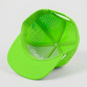 Gorras de Golf Personalizadas OEM de 7 Paneles, Gorras Snapback con Perforaciones Cortadas a Láser, Visera Plana Estructurada, ODM, MOQ Bajo, Fábrica de Gorras - Product Image 5