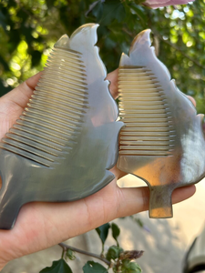 Natural Horn Hair Comb <b>Random</b> Color Massage Beard Multi Purpose Combs - Product Image 2