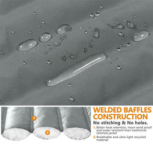 Veste matelassée longue à capuche pour homme, avec rembourrage épais, fermeture éclair sécurisée, services OEM/ODM - Product Image 6