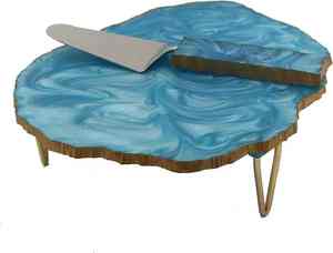 ฐานวางเค้กเรซิ่นทรงกลมพร้อมชั้นวางผลไม้ ขนม และคัพเค้ก สำหรับวางเค้ก คุกกี้ และลูกอม - Product Image 3