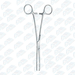 Pince à tampon Ulrich en acier inoxydable de 26,5 cm, instrument médical manuel pour éponges et pansements - Product Image 3
