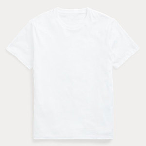 Camiseta Formal Blanca de Algodón 100% de Primera Calidad, Anti-Pilling, de Secado Rápido, Cuello Redondo, con Impresión de Logotipo Personalizado, Ropa para Hombre Lpw - Product Image 1