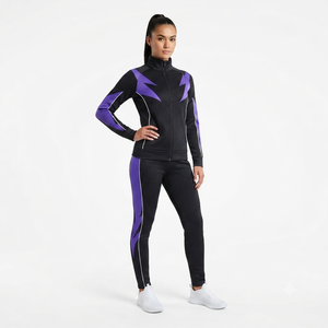 Women Cheerleading Team Tracksuit Custom Sublimation Sportswear Full Sleeve <b>Jacket</b> with Matching Athletic Training Pants - Product Image 1