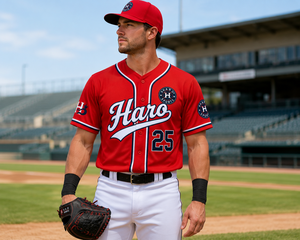 Camiseta de Béisbol Personalizada con Botones al Frente, Manga Corta, Uniforme de Equipo Sublimado, Secado Rápido, para Jóvenes y Adultos, Fabricante OEM - Product Image 2