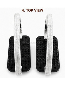 Estribos de seguridad ecuestres de alta calidad, estribos de seguridad para equitación inglesa con brillo metálico - Product Image 3
