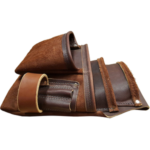 Heavy Duty Grain Leather Tool Pouch Set carpenter, Electrician, <b>Belt</b> & Hooks - Product Image 4
