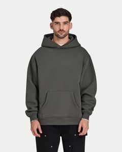 Conjunto de Sudadera con Capucha Oversize para Hombre, de Algodón Grueso, Felpa Francesa, con Estampado de Pedrería, Estilo Hip Hop Urbano, Tejido por Fabricante - Product Image 2