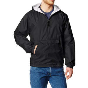 Chaqueta de Lluvia Larga de Invierno para Hombre, Diseño Personalizado, Estilo Urbano, Tallas Grandes, Poliéster Suave, con Capucha y Estampado - Product Image 1