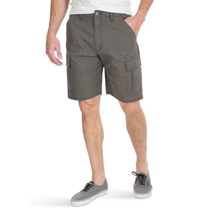 Custom Multi Pouch <b>Men</b> Cargo <b>Shorts</b> Charcoal Grey Breathable Twill Material Strong Build Roomy Knee Length <b>Bermuda</b> <b>Shorts</b> - Product Image 1
