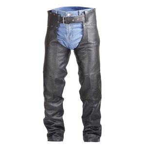 Polainas de equitación para hombre con panel elástico, de cuero genuino transpirable, en venta a bajo precio. - Product Image 2